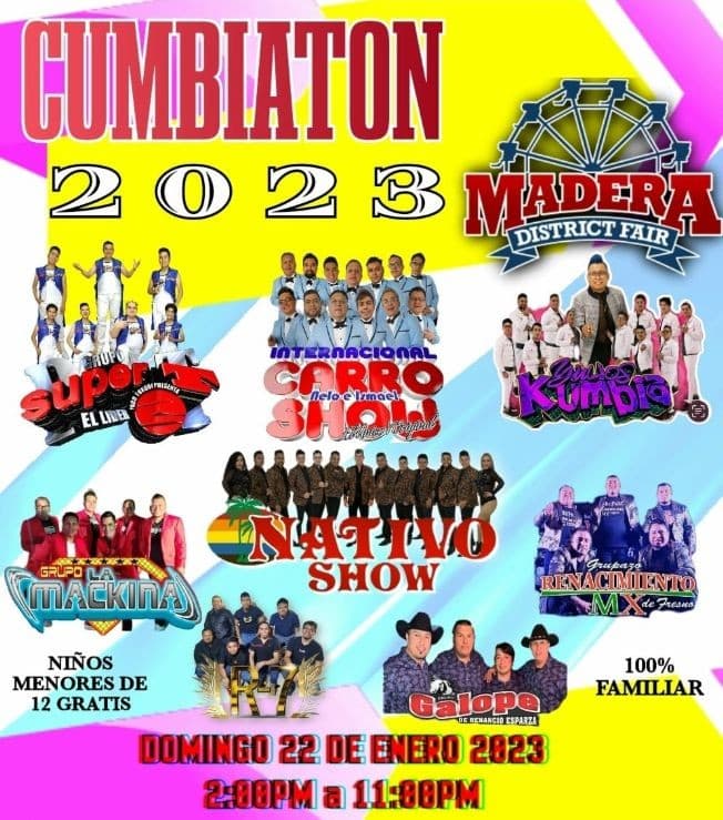 Event - CUMBIATON 2023 EN MADERA CALIFORNIA ! - Madera, California - January 22, 2023 | concert tickets