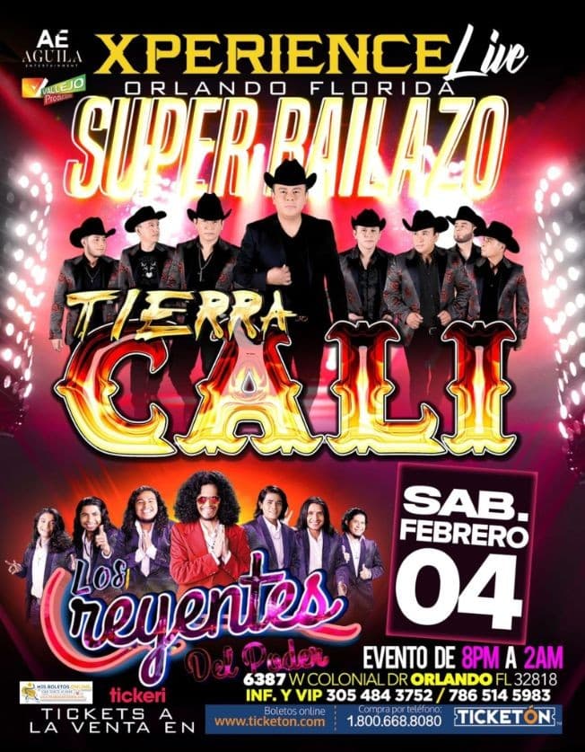 Event - TIERRA CALI , LOS CREYENTES DEL PODER EN VIVO ! ORLANDO FLORIDA - Orlando, Florida - February 4, 2023 | concert tickets