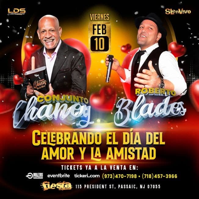 Event - ROBERTO BLADES & CONJUNTO CHANEY ! NEW JERSEY - Passaic, New Jersey - February 10, 2023 | concert tickets