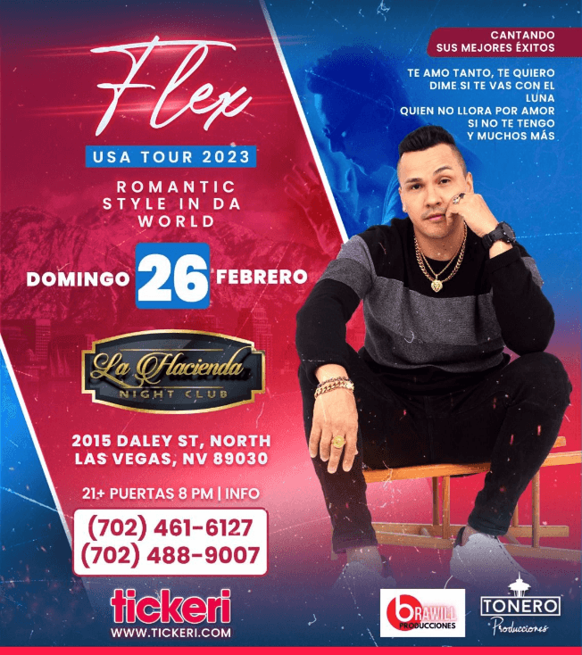 Event - FLEX EN CONCIERTO ! NORTH LAS VEGAS NV - North Las Vegas, Nevada - 26 de febrero de 2023 | concert tickets