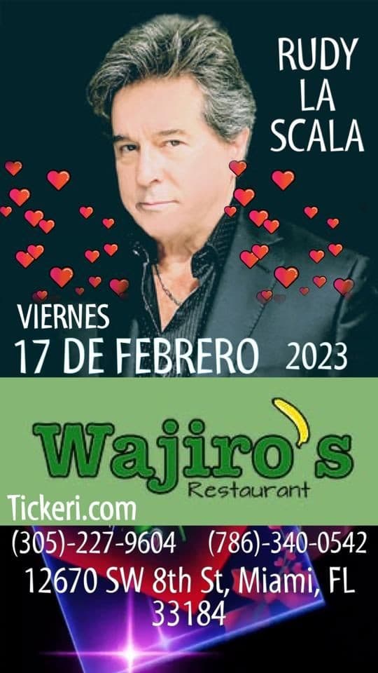 Event - RUDY LA SCALA EN MIAMI -CANCELED - MIAMI, Florida - February 17, 2023 | concert tickets