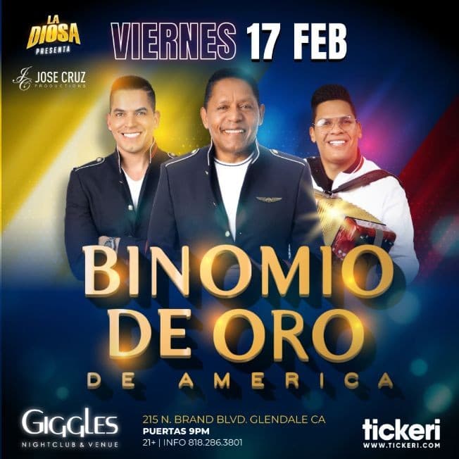Event - BINOMIO DE ORO EN LOS ANGELES - Glendale, California - February 17, 2023 | concert tickets