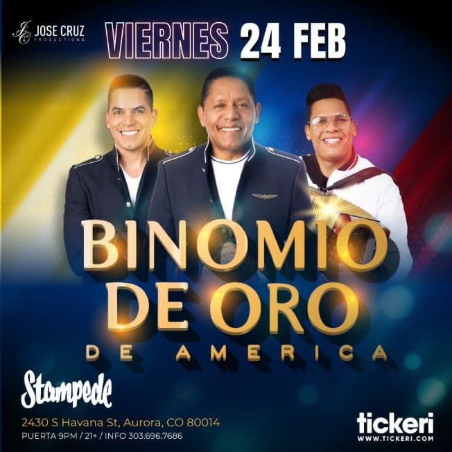 Event - BINOMIO DE ORO EN DENVER - Aurora, Colorado - February 24, 2023 | concert tickets