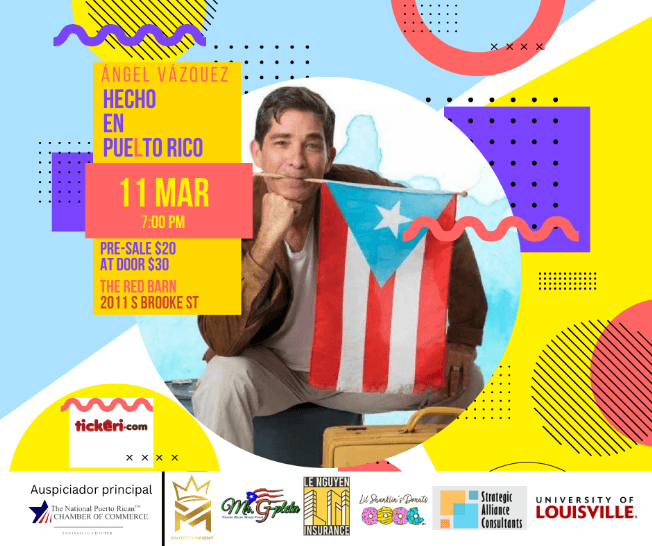 Event - Angel Vazquez "HECHO EN PUELTO RICO" - Louisville, Kentucky - March 11, 2023 | concert tickets