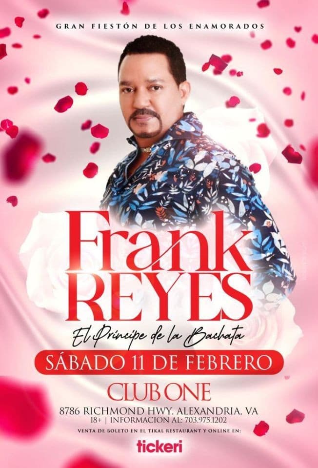 Event - FRANK REYES EN CONCIERTO ! ALEXANDRIA VIRGINIA - Alexandria, Virginia - February 11, 2023 | concert tickets