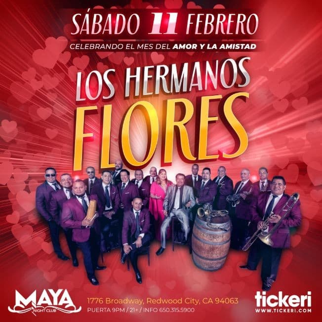 Event - LOS HERMANOS FLORES EN SAN FRANCISCO - Redwood City, California - February 11, 2023 | concert tickets