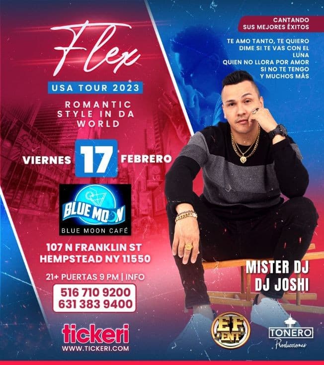 Event - FLEX EN CONCIERTO ! HEMPSTEAD NEW YORK - Hempstead, New York - February 17, 2023 | concert tickets