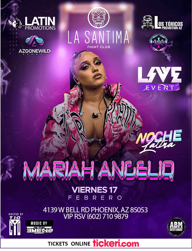 Event - MARIAH ANGELIQ EN VIVO ! PHOENIX ARIZONA - Phoenix, Arizona - February 17, 2023 | concert tickets