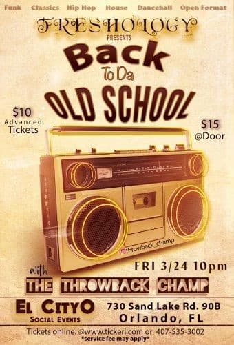 Event - Back To Da Old School - Orlando, Florida - March 24, 2023 | concert tickets