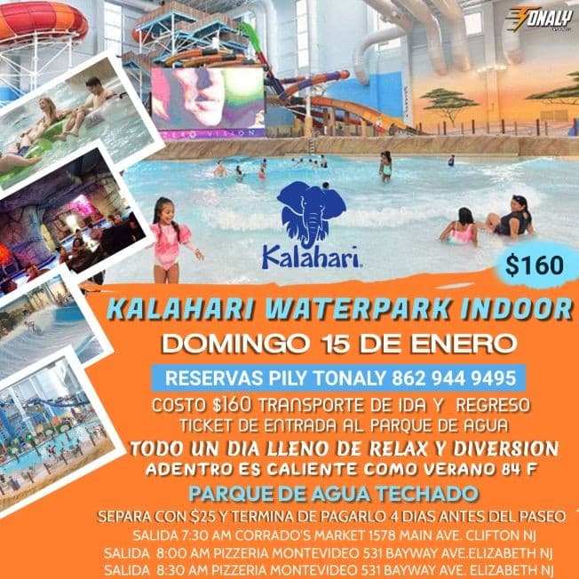 Event - Paseo a Kalahari Waterpark Indoor - Pocono, Pennsylvania - January 15, 2023 | concert tickets