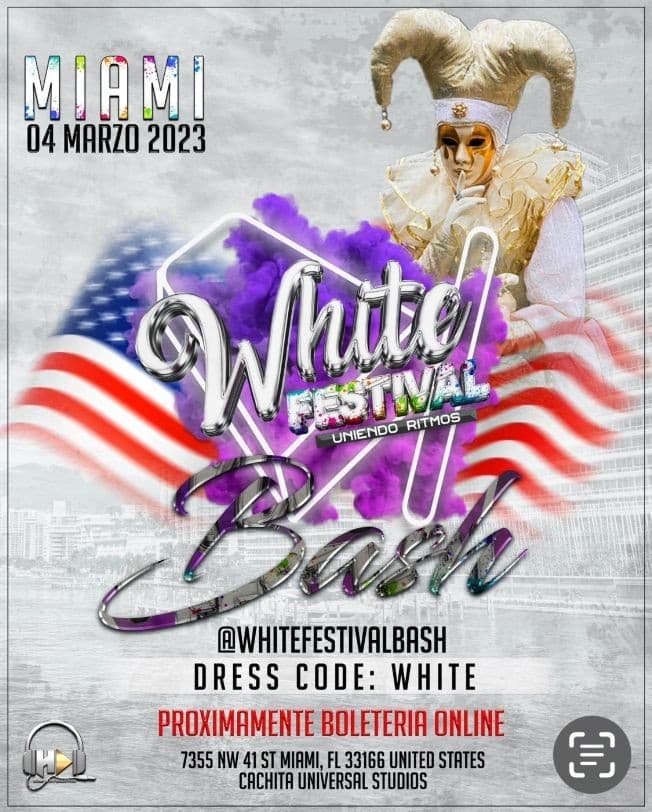 Event - WHITE FESTIVAL BASH - Miami, Florida - March 4, 2023 | concert tickets