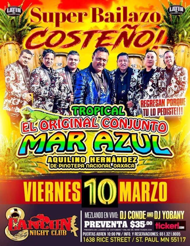 Event - EL ORIGINAL CONJUNTO MAR AZUL EN VIVO ! SAINT PAUL MINNESOTA - Saint Paul, Minnesota - March 10, 2023 | concert tickets