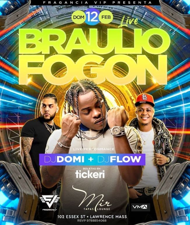 Event - BRAULIO FOGON - Lawrence, Massachusetts - February 12, 2023 | concert tickets