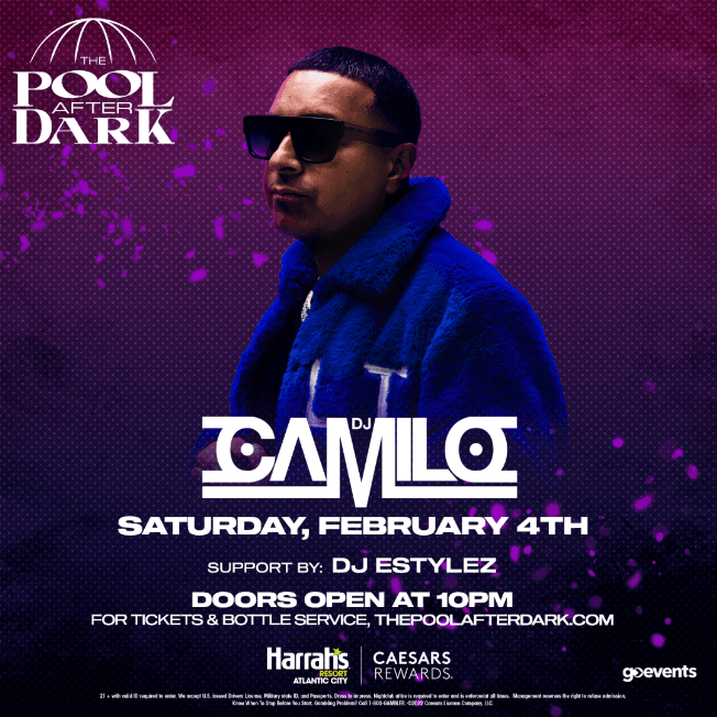 Event - Fuego Saturdays DJ Camilo Live at The Pool After Dark - Atlantic City, New Jersey - February 4, 2023 | concert tickets