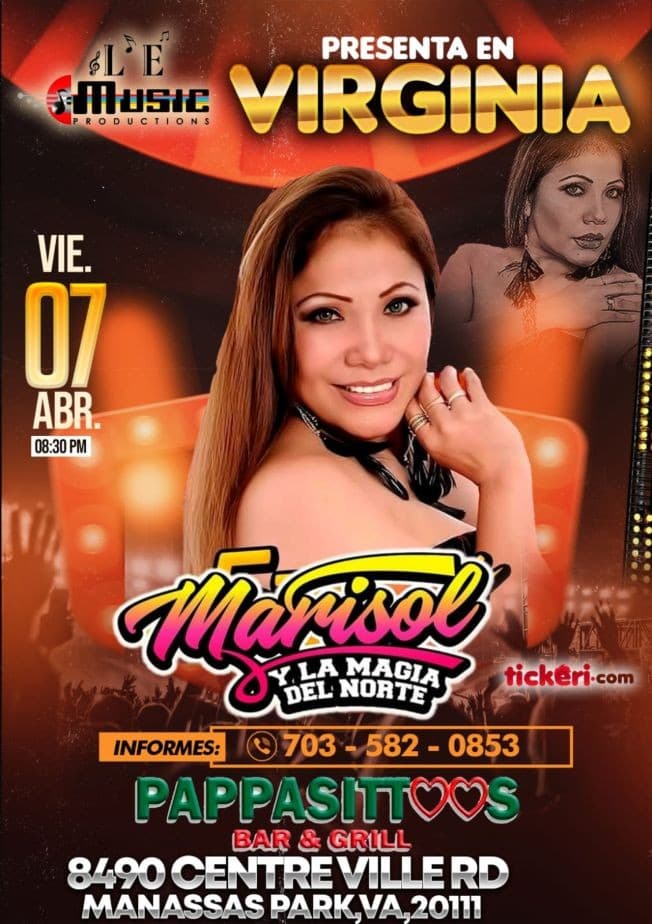 Event - MARISOL Y LA MAGIA DEL NORTE en MANASSAS PARK , VIRGINIA - Manassas Park, Virginia - April 7, 2023 | concert tickets