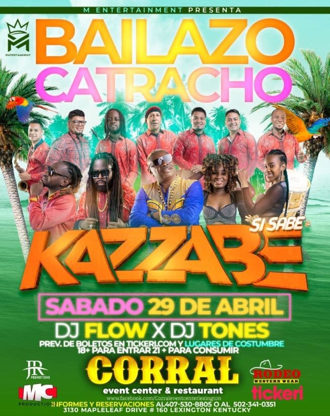 Event - KAZZABE SI SABE - Lexington, Kentucky - April 29, 2023 | concert tickets