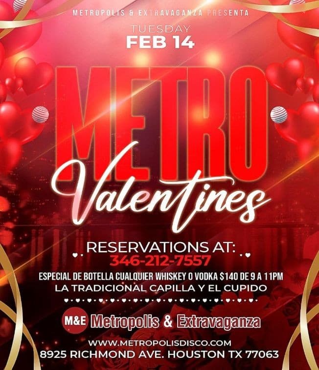 Event - Metro Valentines❤️ | Feb 14th - Houston, Texas - February 14, 2023 | concert tickets