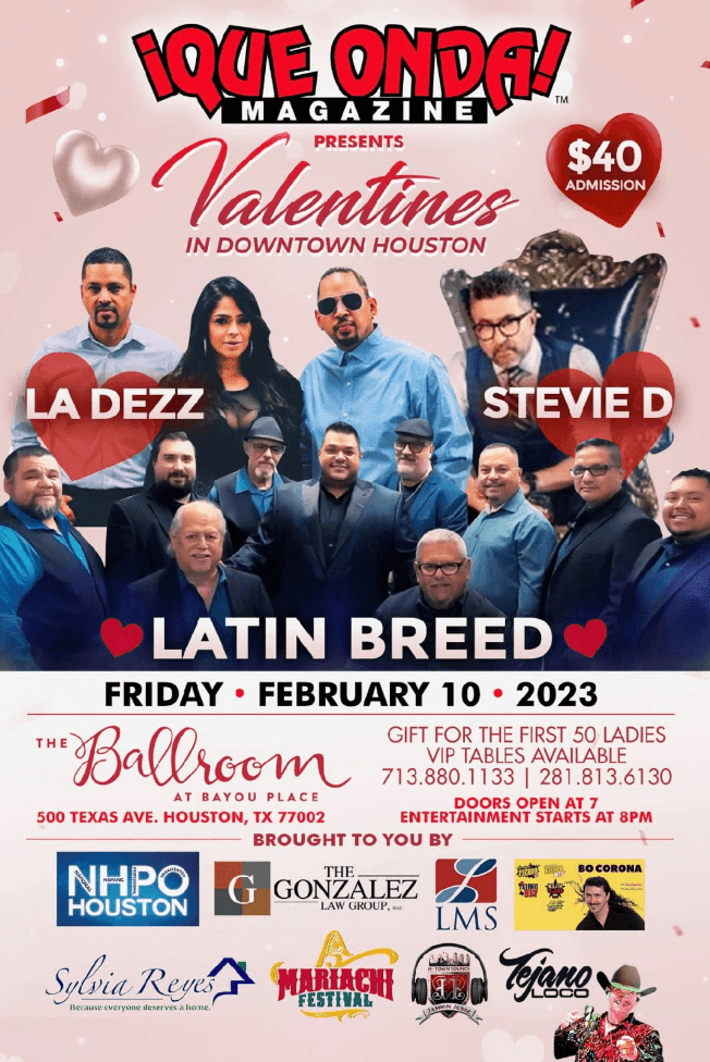 Event - VALENTINES IN DOWNTWN HOUSTON - Houston, Texas - February 10, 2023 | concert tickets