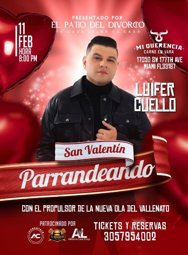 Event - Luifer Cuello - Miami, Florida - February 11, 2023 | concert tickets
