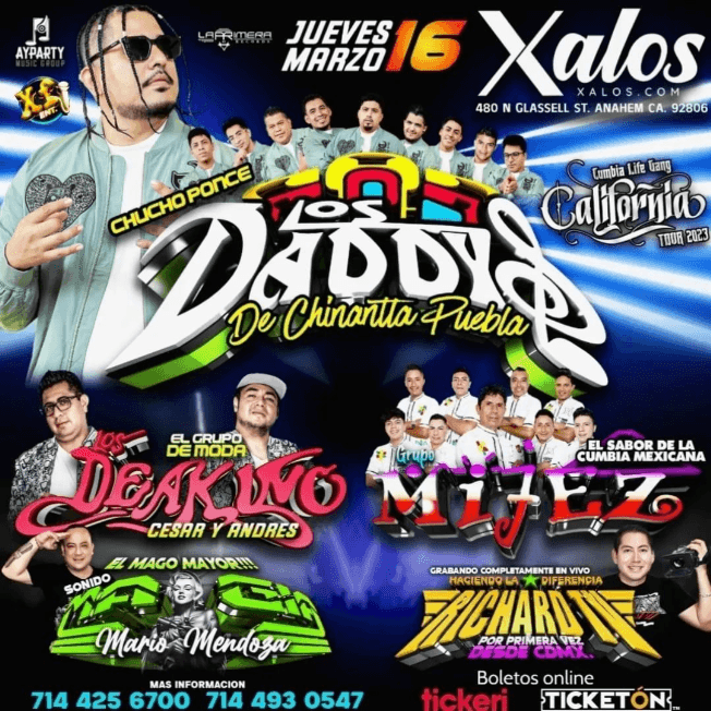 Event - LOS DADDYS DE CHINANTLA PUEBLA EN VIVO ! ANAHEIN CALIFORNIA - Anaheim, California - March 16, 2023 | concert tickets