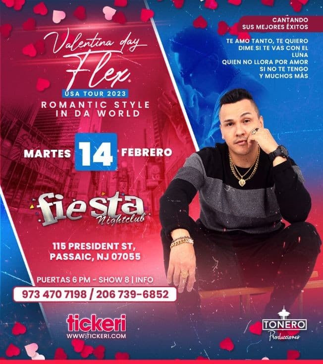 Event - FLEX EN CONCIERTO ! PASSAIC NEW JERSEY - Passaic, New Jersey - February 14, 2023 | concert tickets