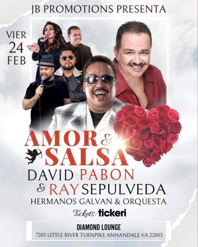 Event - David Pabon y Ray Sepulveda cantándole al Amor - Annandale, Virginia - February 24, 2023 | concert tickets