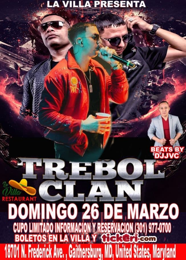 Event - TREBOL CLAN EN LA VILLA GAITHERSBURG MARYLAND - Gaithersburg, Maryland - March 26, 2023 | concert tickets