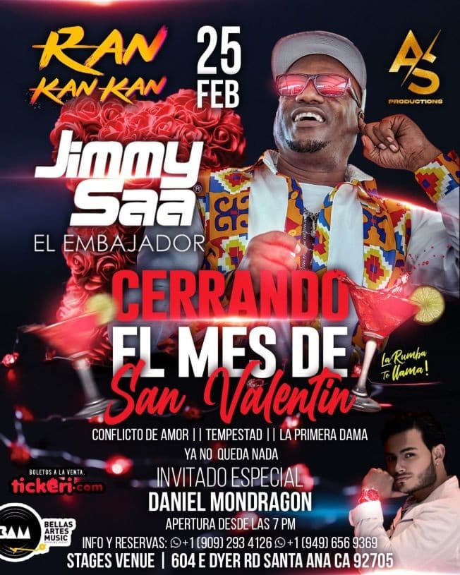 Event - JIMMY SAA- POR PRIMERA VEZ EN OC ! - Santa Ana, California - 25 de febrero de 2023 | concert tickets