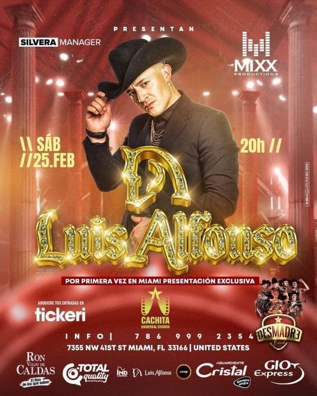 Event - LUIS ALFONSO EN CONCIERTO ! MIAMI FLORIDA - Miami, Florida - February 25, 2023 | concert tickets