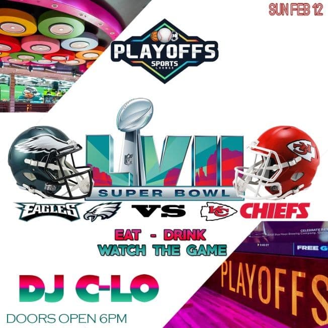 Event - Superbowl Viewing Party at Playoffs Sports Lounge - Bronx, New York - February 12, 2023 | concert tickets