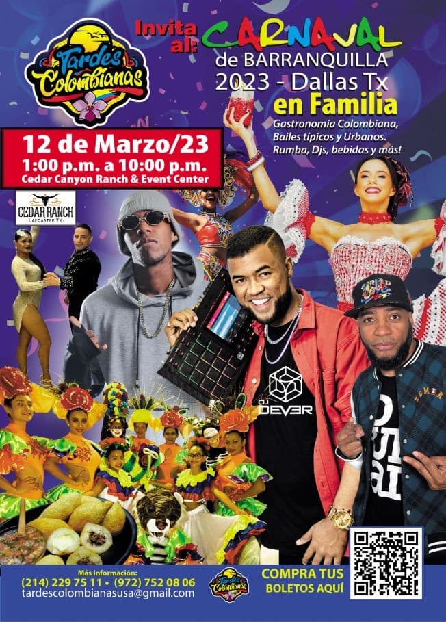 Event - Carnaval de Barranquilla Dallas Tx - Lancaster, Texas - March 12, 2023 | concert tickets
