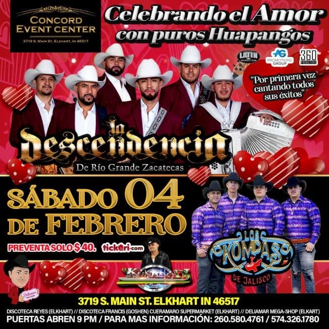 Event - La Descendencia de río grande zacatecas - Elkhart, Indiana - February 4, 2023 | concert tickets