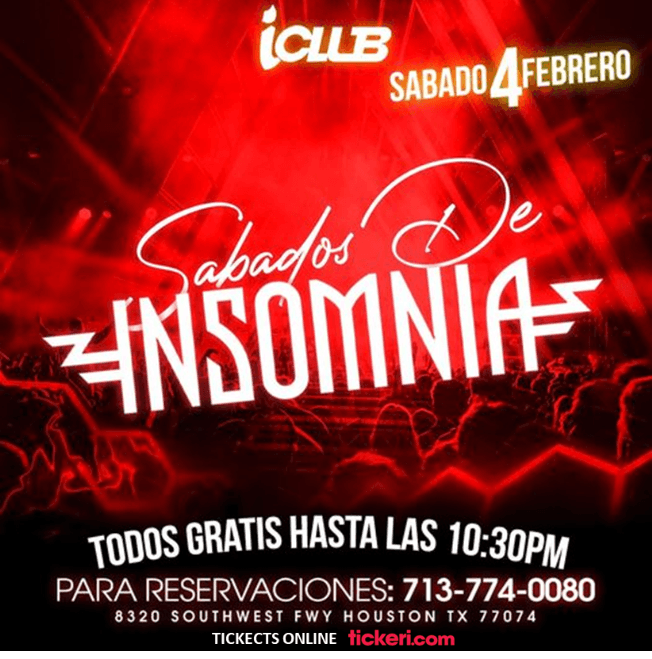 Event - SABADOS DE INSOMNIA EN HOUSTON TEXAS - Houston, Texas - February 4, 2023 | concert tickets