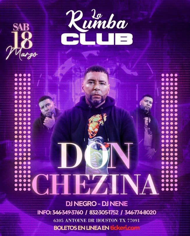 Event - DON CHEZINA EN CONCIERTO ! HOUSTON TEXAS --- - Houston, Texas - March 18, 2023 | concert tickets