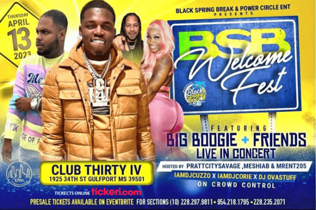 Event - BSB WELCOME FEST IN GULFPORT MISSISSIPPI - Gulfport, Mississippi - April 13, 2023 | concert tickets