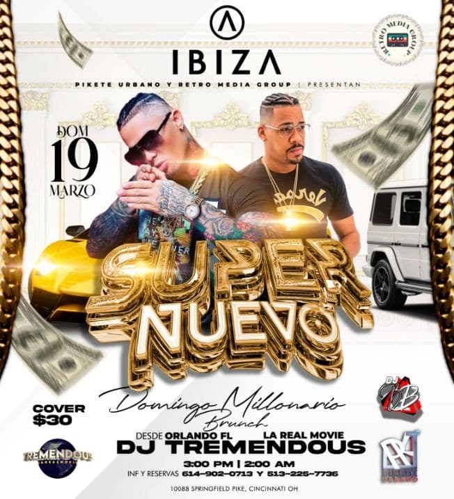 Event - El Super Nuevo + DJ Tremendous - CINCINNAT, Ohio - March 19, 2023 | concert tickets
