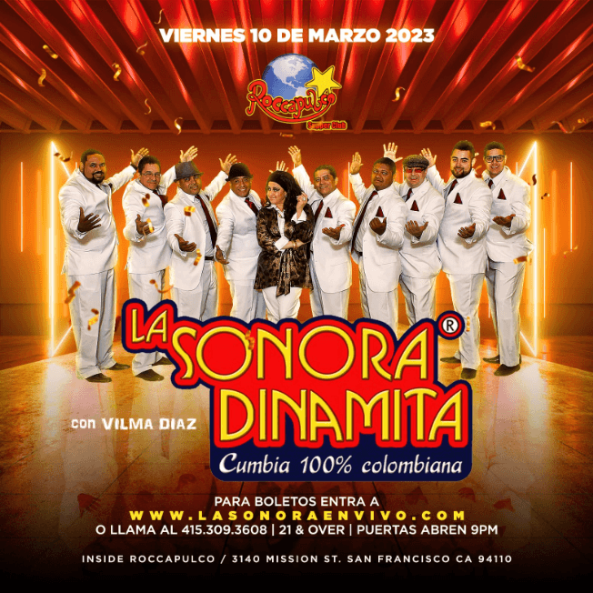 Event - LA SONORA DINAMITA en SAN FRANCISCO! - San Francisco, California - 10 de marzo de 2023 | concert tickets