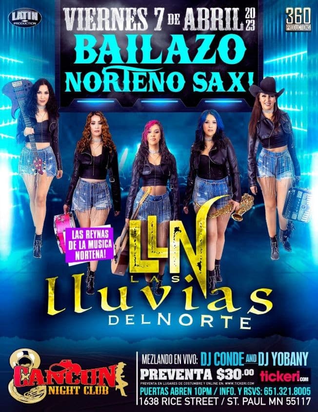 Event - LAS LLUVIAS DEL NORTE EN CONCIERTO ! SAINT PAUL MINNESOTA - Saint Paul, Minnesota - April 7, 2023 | concert tickets