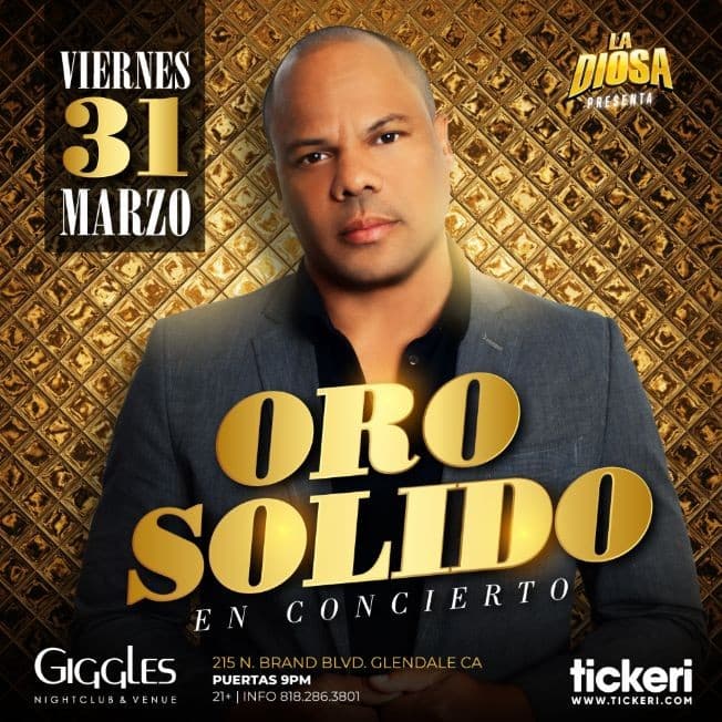 Event - ORO SOLIDO EN LOS ANGELES - Glendale, California - March 31, 2023 | concert tickets