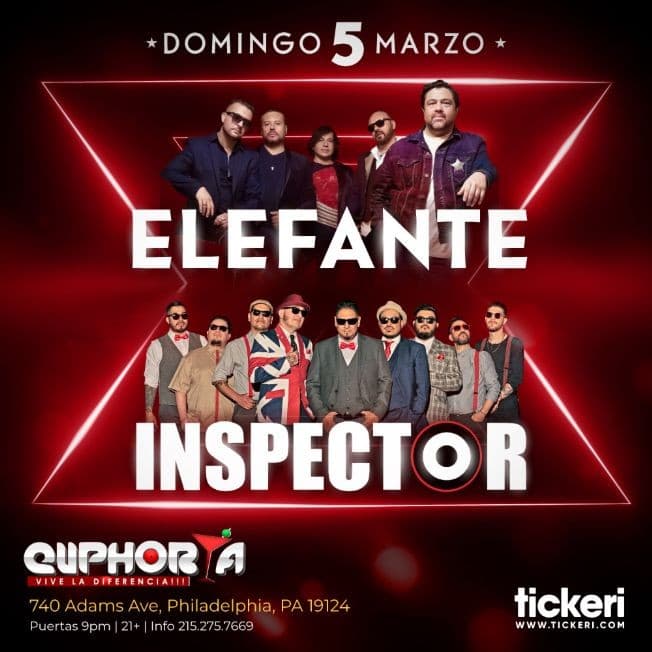 Event - INSPECTOR Y ELEFANTE EN PHILADELPHIA - Philadelphia, Pennsylvania - March 5, 2023 | concert tickets