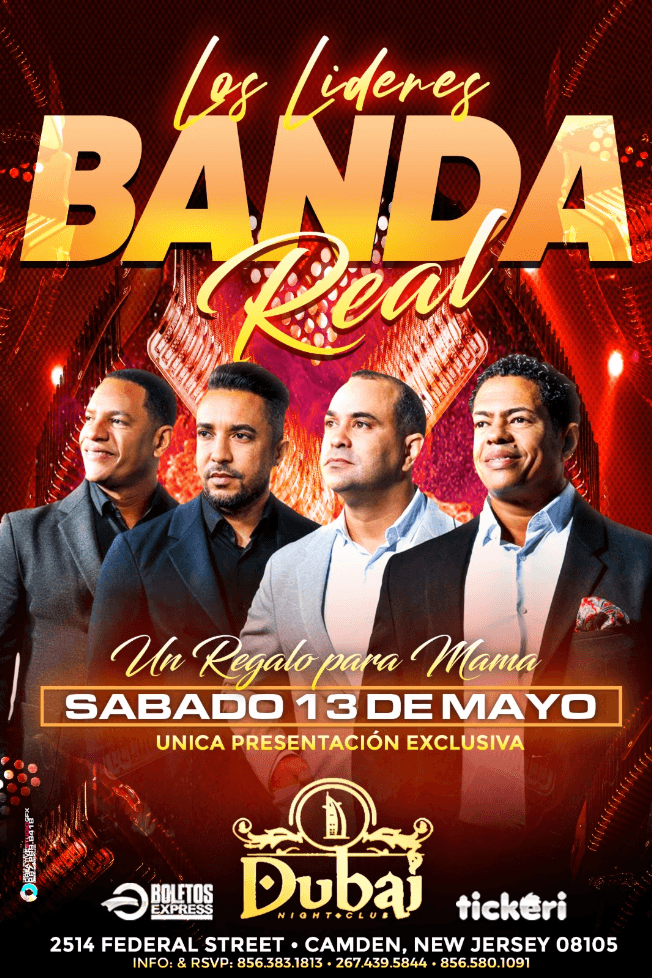 Event - LOS LIDERES BANDA REAL EN CONCIERTO! CAMDEN NEW JERSEY - Camden, New Jersey - May 13, 2023 | concert tickets