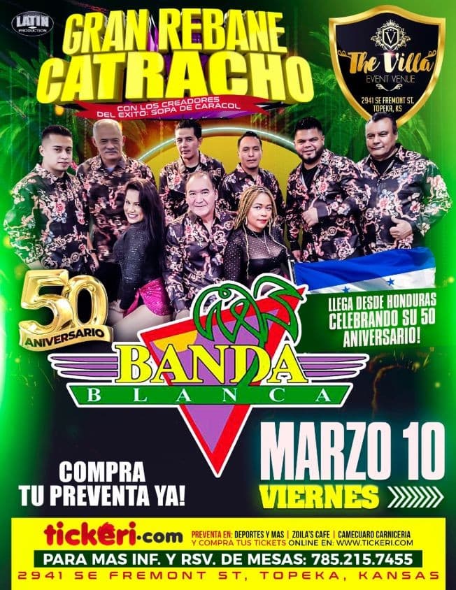 Event - BANDA BLANCA EN CONCIERTO ! TOPEKA KANSAS - Topeka, Kansas - March 10, 2023 | concert tickets