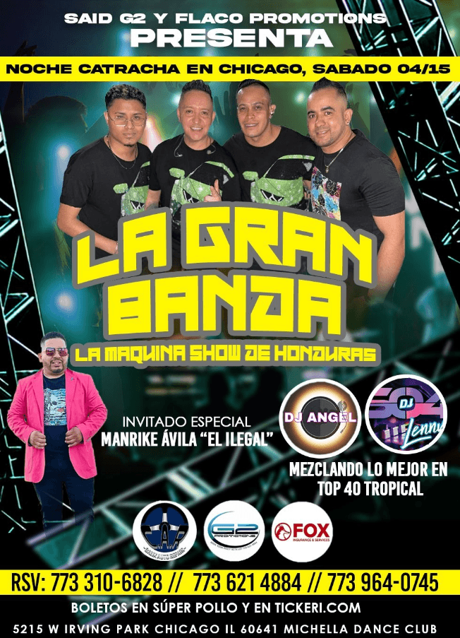 Event - MANRIKE AVILA Y LA GRAN BANDA EN VIVO ! CHICAGO ILLINOIS - Chicago, Illinois - April 15, 2023 | concert tickets
