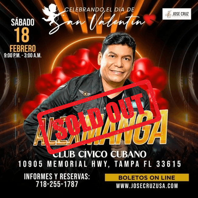 Event - SOLD OUT - 02-18-23 ALEX MANGA EN CONCIERTO  TAMPA FLORIDA - Tampa, Florida - February 18, 2023 | concert tickets