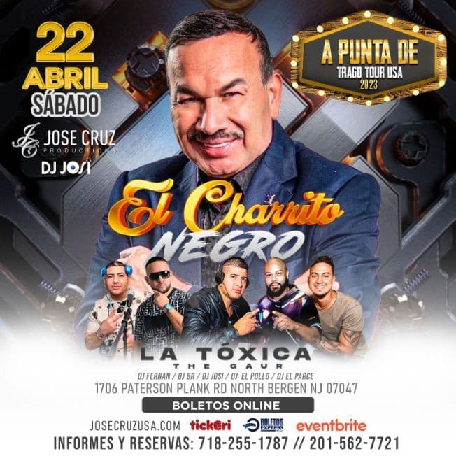 Event - 04-22-2023 EL CHARRITO NEGRO A PUNTA DE TRAGO TOUR USA EN NEW JERSEY - JCP - North Bergen, New Jersey - April 22, 2023 | concert tickets