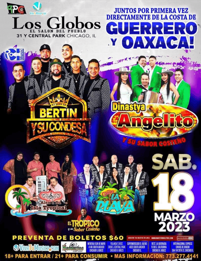 Event - BERTIN Y SU CONDESA , DINASTYA ANGELITO EN VIVO ! CHICAGO ILLINOIS - Chicago, Illinois - March 18, 2023 | concert tickets