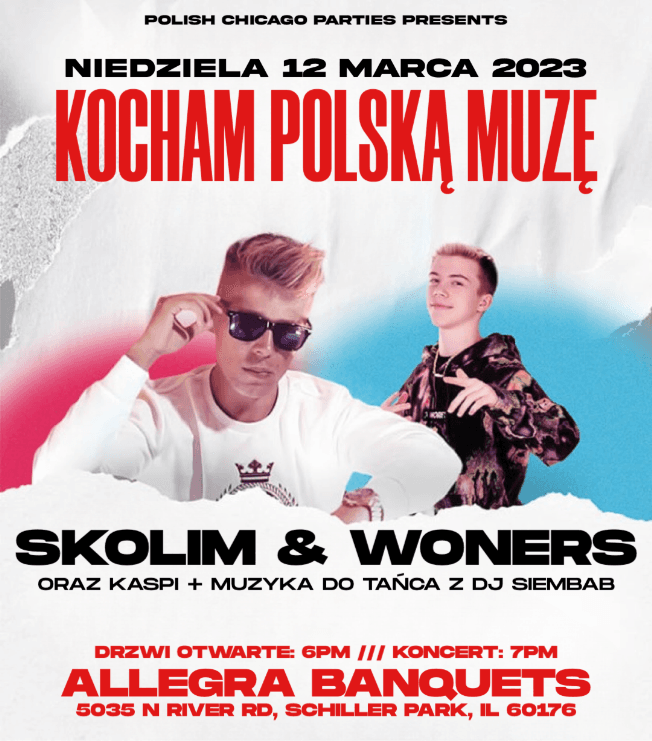 Event - SKOLIM & WONERS - Schiller Park, Illinois - March 12, 2023 | concert tickets