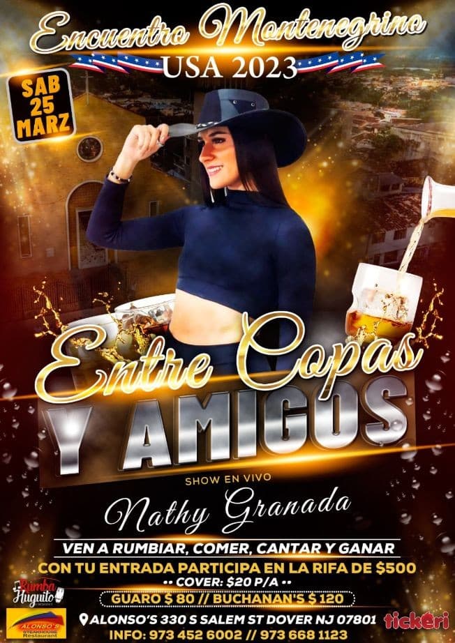 Event - ENCUENTRO MONTENEGRINO USA 2023 - Dover, New Jersey - 25 de marzo de 2023 | concert tickets