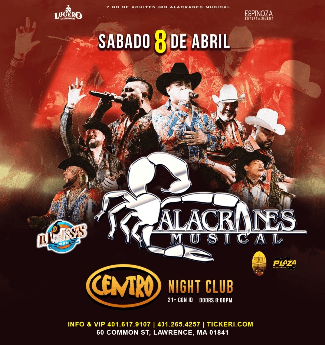 Event - ALACRANES MUSICAL en vivo en Lawrence, MA - Lawrence, Massachusetts - April 8, 2023 | concert tickets