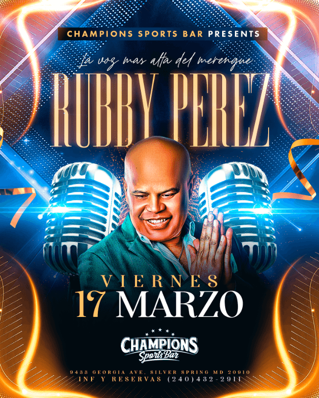 Event - RUBBY PEREZ EN CONCIERTO - Silver Spring, Maryland - March 17, 2023 | concert tickets